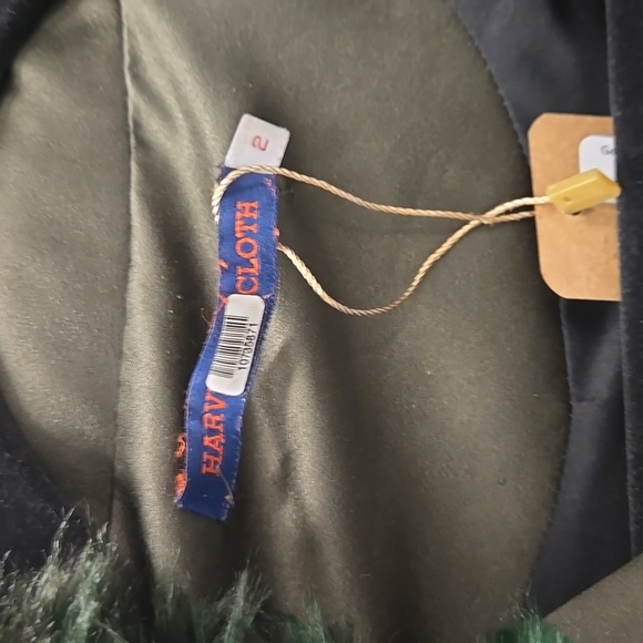 Harvey Faircloth Bomber Jacket with Faux Fur Collar | Size 2 | Made in USA - Picture 2 of 6